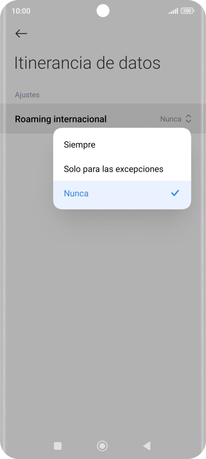 Pulsa el ajuste deseado para activar o desactivar la función. Pulsa el ajuste deseado para activar o desactivar la función.