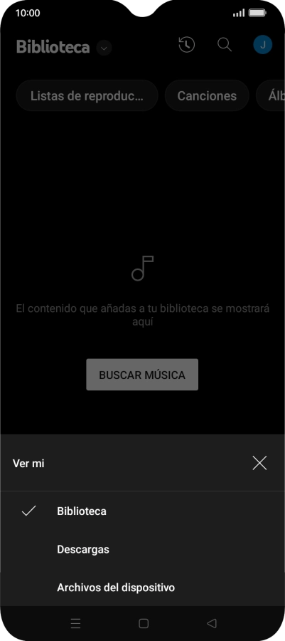 Pulsa una categoría y desplázate al archivo de música deseado. Pulsa una categoría y desplázate al archivo de música deseado.