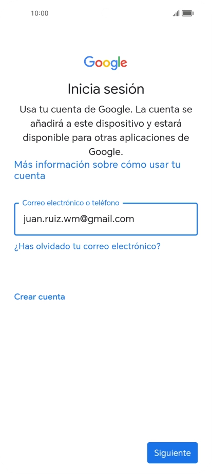 Pulsa Siguiente.