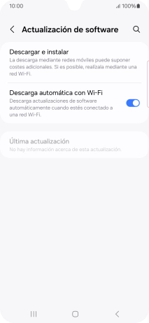 Pulsa Descargar e instalar. Si hay una versión de software nueva disponible, aparecerá ahora en la pantalla. Sigue las indicaciones de la pantalla para actualizar el software del teléfono. Pulsa Descargar e instalar. Si hay una versión de software nueva disponible, aparecerá ahora en la pantalla. Sigue las indicaciones de la pantalla para actualizar el software del teléfono.
