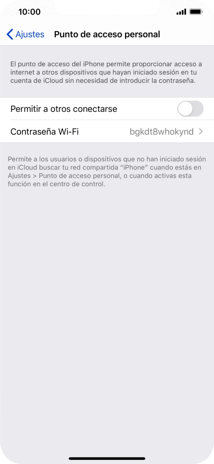 Pulsa Contraseña Wi-Fi e introduce una contraseña. Pulsa Contraseña Wi-Fi e introduce una contraseña.