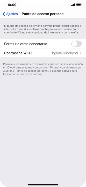 Pulsa Contraseña Wi-Fi e introduce una contraseña. Pulsa Contraseña Wi-Fi e introduce una contraseña.