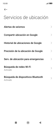 Pulsa Precisión de la ubicación de Google. Pulsa Precisión de la ubicación de Google.