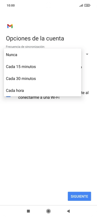 Pulsa el ajuste deseado. Pulsa el ajuste deseado.