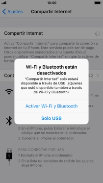 Si el wifi está desactivado, pulsa Activar Wi-Fi y Bluetooth. Si el wifi está desactivado, pulsa Activar Wi-Fi y Bluetooth.