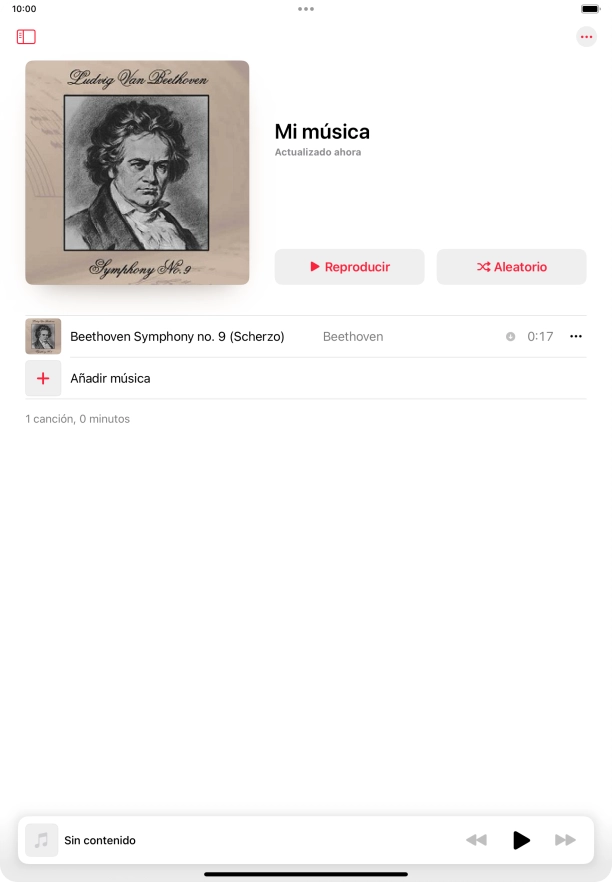Desplázate a la categoría o a la lista de reproducción deseada y pulsa el archivo de música deseado. Desplázate a la categoría o a la lista de reproducción deseada y pulsa el archivo de música deseado.