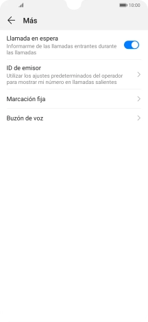 Pulsa Buzón de voz.
