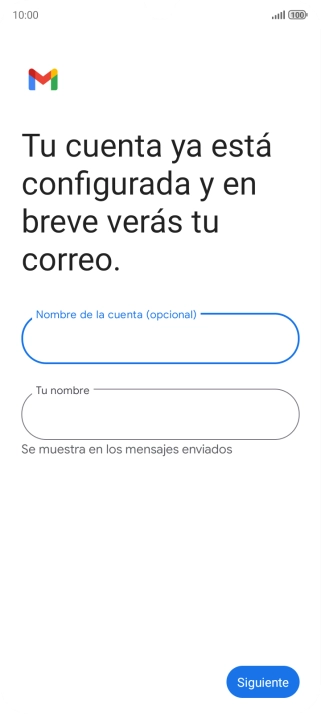 Pulsa Tu nombre e introduce el nombre del remitente. Pulsa Tu nombre e introduce el nombre del remitente.