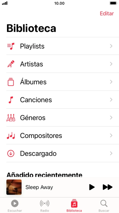 Pulsa la tecla de inicio para terminar y regresar a la pantalla de inicio. Pulsa la tecla de inicio para terminar y regresar a la pantalla de inicio.