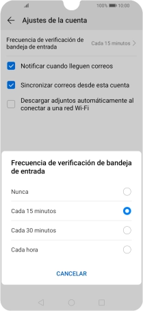 Pulsa el ajuste deseado. Pulsa el ajuste deseado.