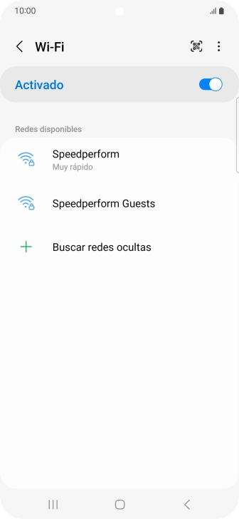 Pulsa la red wifi deseada. Pulsa la red wifi deseada.
