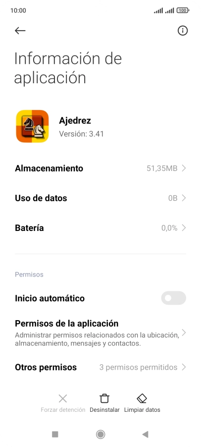 Pulsa Limpiar datos.