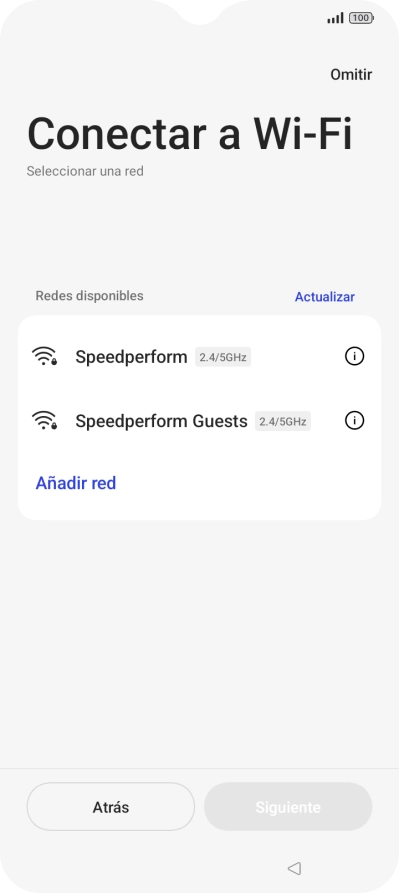 Pulsa la red wifi deseada. Pulsa la red wifi deseada.