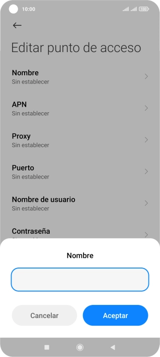 Introduce Vodafone Internet y pulsa Aceptar. Introduce Vodafone Internet y pulsa Aceptar.