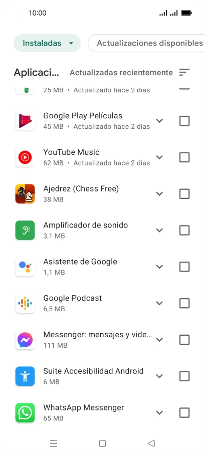 Pulsa la app deseada. Pulsa la app deseada.