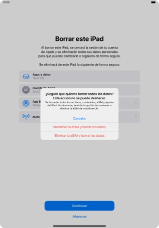 Pulsa el ajuste deseado. Pulsa el ajuste deseado.