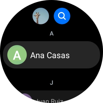 Pulsa el contacto deseado. Pulsa el contacto deseado.