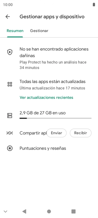 Pulsa Gestionar. Pulsa Gestionar.