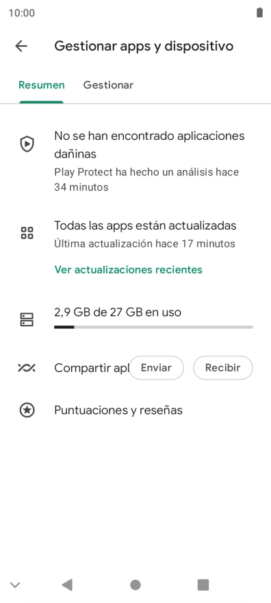 Pulsa Gestionar. Pulsa Gestionar.