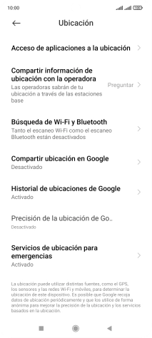 Pulsa Precisión de la ubicación de Go... Pulsa Precisión de la ubicación de Go...