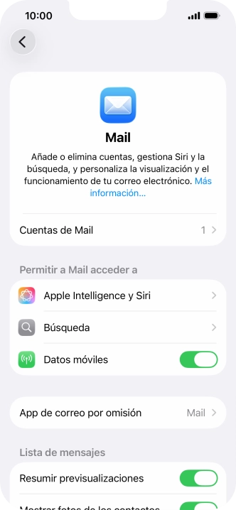 Pulsa Cuentas de Mail. Pulsa Cuentas de Mail.