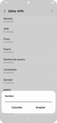 Introduce Vodafone Internet y pulsa Aceptar. Introduce Vodafone Internet y pulsa Aceptar.