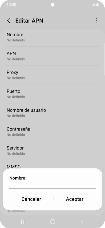 Introduce Vodafone Internet y pulsa Aceptar. Introduce Vodafone Internet y pulsa Aceptar.