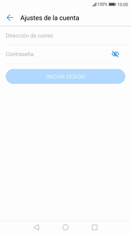 Pulsa Dirección de correo e introduce tu dirección de correo electrónico.