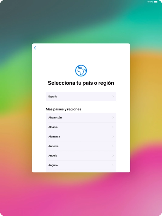 Pulsa el país o el área deseados. Pulsa el país o el área deseados.