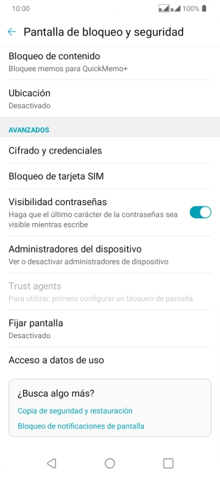 Pulsa Bloqueo de tarjeta SIM. Pulsa Bloqueo de tarjeta SIM.