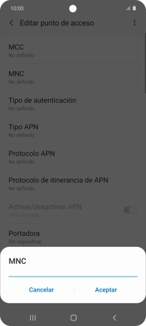 Introduce 01 y pulsa Aceptar. Introduce 01 y pulsa Aceptar.