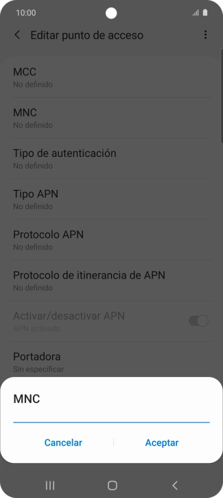 Introduce 01 y pulsa Aceptar. Introduce 01 y pulsa Aceptar.