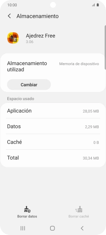 Pulsa la tecla de inicio para terminar y regresar a la pantalla de inicio.