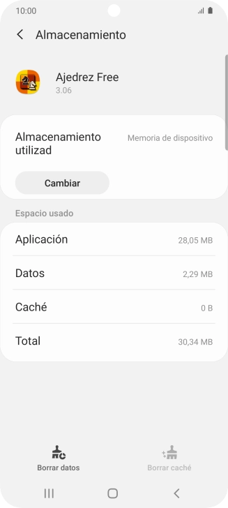 Pulsa la tecla de inicio para terminar y regresar a la pantalla de inicio.