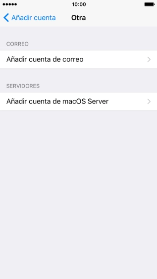 Pulsa Añadir cuenta de correo. Pulsa Añadir cuenta de correo.
