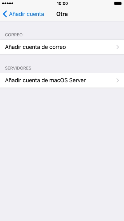 Pulsa Añadir cuenta de correo. Pulsa Añadir cuenta de correo.
