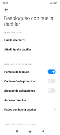 Pulsa el indicador junto a los ajustes deseados para activarlos o desactivarlos. Pulsa el indicador junto a los ajustes deseados para activarlos o desactivarlos.