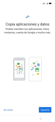 Puedes transferir el contenido de otro teléfono cuando activas tu teléfono por primera vez y cuando lo has restablecido. Cuando aparezca en la pantalla del teléfono esta imagen, ya está listo para la transmisión del contenido del otro teléfono. Puedes transferir el contenido de otro teléfono cuando activas tu teléfono por primera vez y cuando lo has restablecido. Cuando aparezca en la pantalla del teléfono esta imagen, ya está listo para la transmisión del contenido del otro teléfono.
