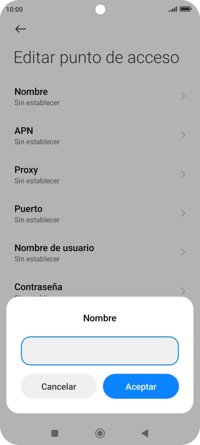 Introduce Vodafone Internet y pulsa Aceptar. Introduce Vodafone Internet y pulsa Aceptar.