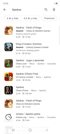 Pulsa la app deseada.