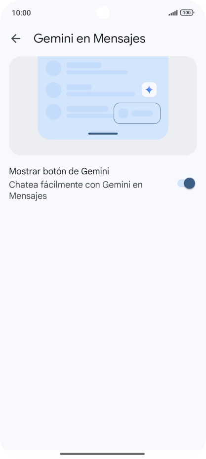 Pulsa la flecha hacia la izquierda las veces que sean necesarias para regresar a la vista de los mensajes. Pulsa la flecha hacia la izquierda las veces que sean necesarias para regresar a la vista de los mensajes.