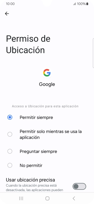 Pulsa el ajuste deseado. Pulsa el ajuste deseado.