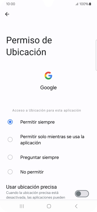 Pulsa el ajuste deseado. Pulsa el ajuste deseado.
