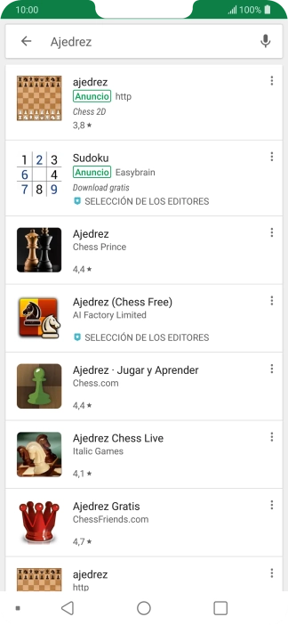 Pulsa la app deseada. Pulsa la app deseada.