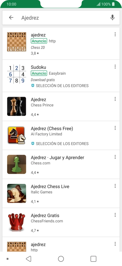 Pulsa la app deseada. Pulsa la app deseada.