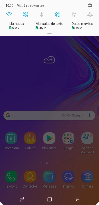 Pulsa el icono de ajustes. Pulsa el icono de ajustes.