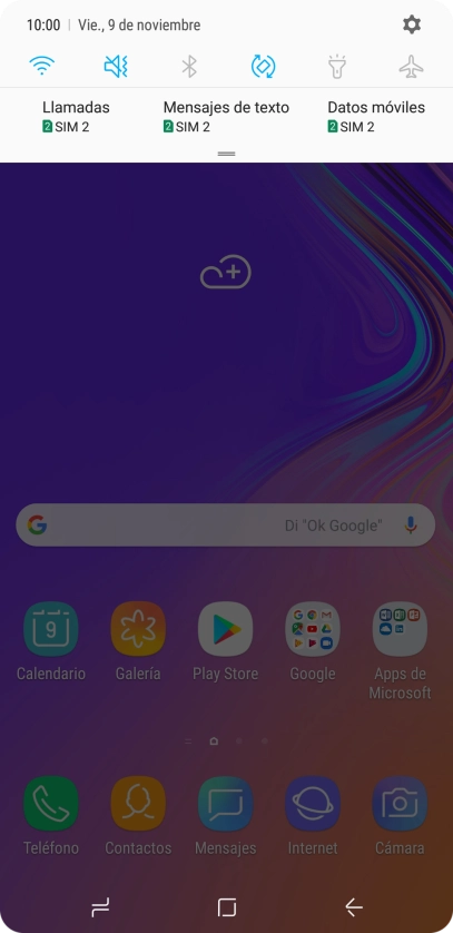 Pulsa el icono de ajustes. Pulsa el icono de ajustes.