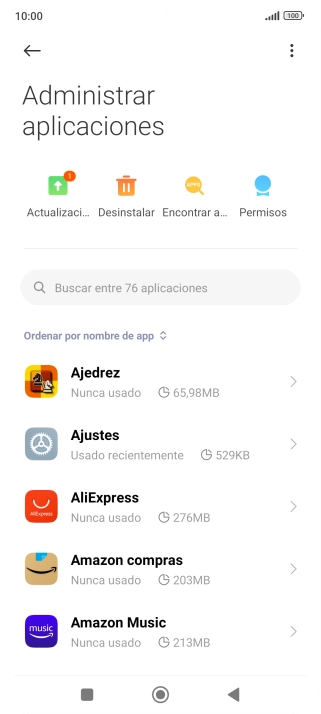 Pulsa la app deseada. Pulsa la app deseada.