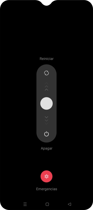 Pulsa el círculo y arrástralo hacia abajo. Pulsa el círculo y arrástralo hacia abajo.