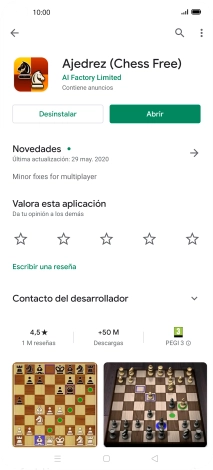 Pulsa Desinstalar.